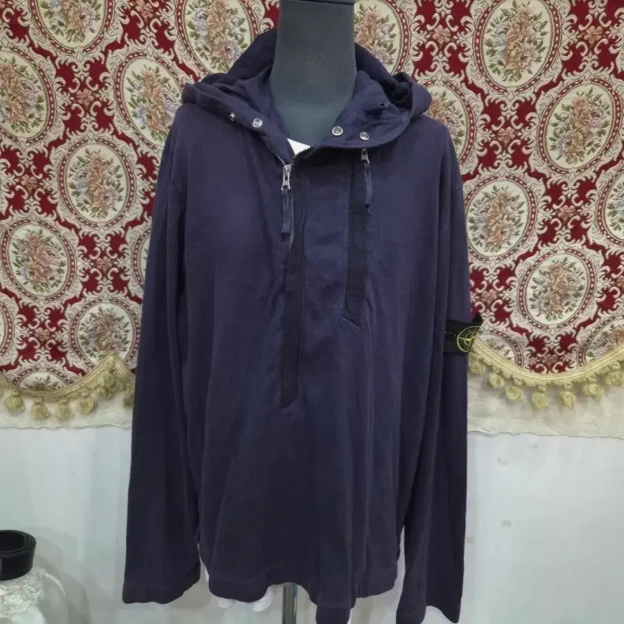 스톤아일랜드 2002S/S 스웻셔츠 풀집업 후디