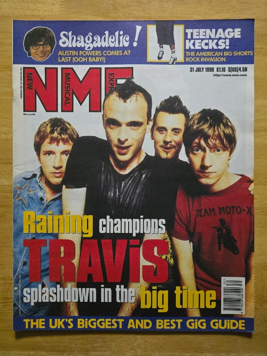 매거진 TRAVIS 트래비스 NME 라지 매거진