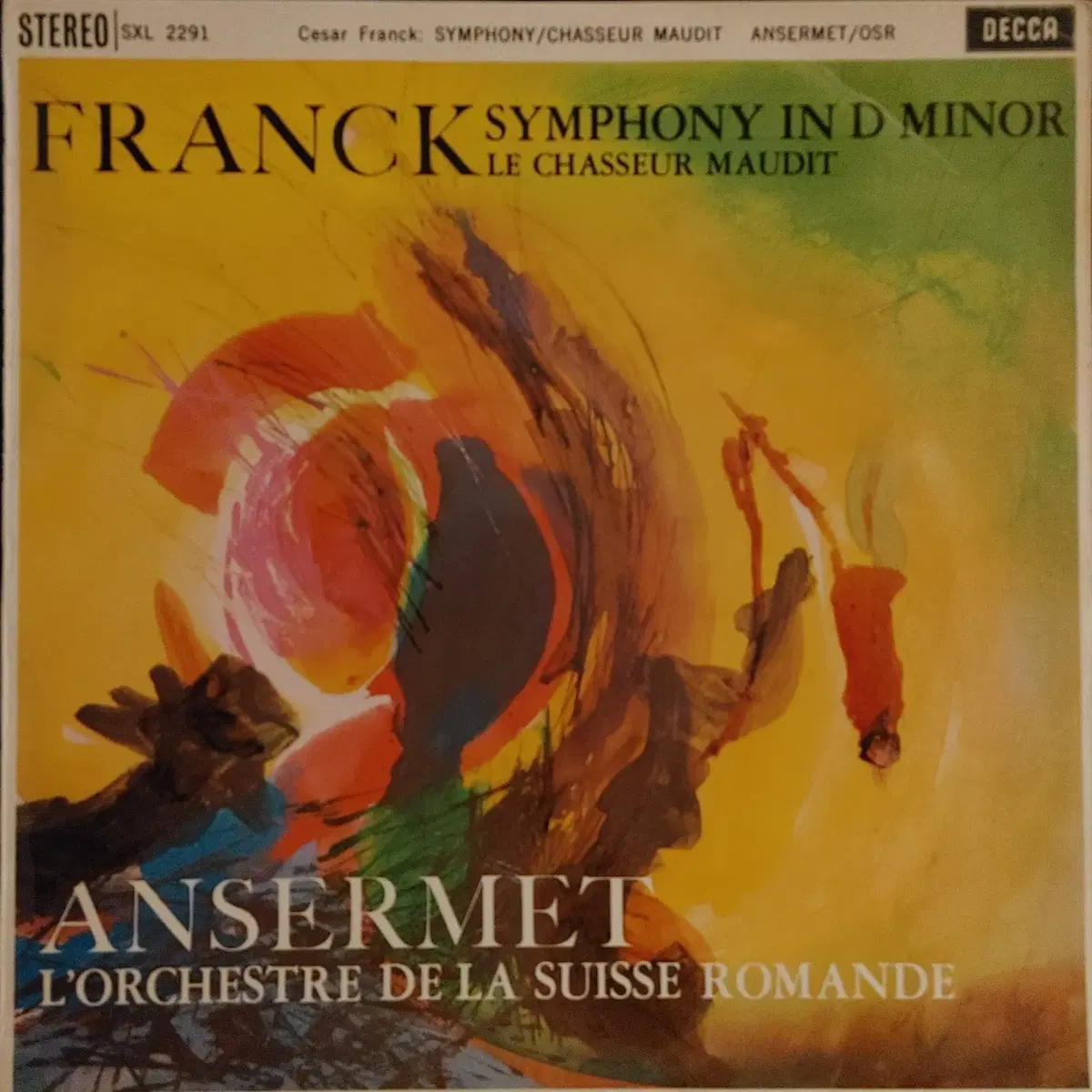 ORIGINAL DECCA LP - ANSERMET/FRANCK SYMPHONY