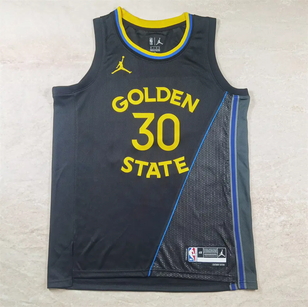 NBA 농구복 2025 스타일 워리어스 30호 커리 블랙 선언판