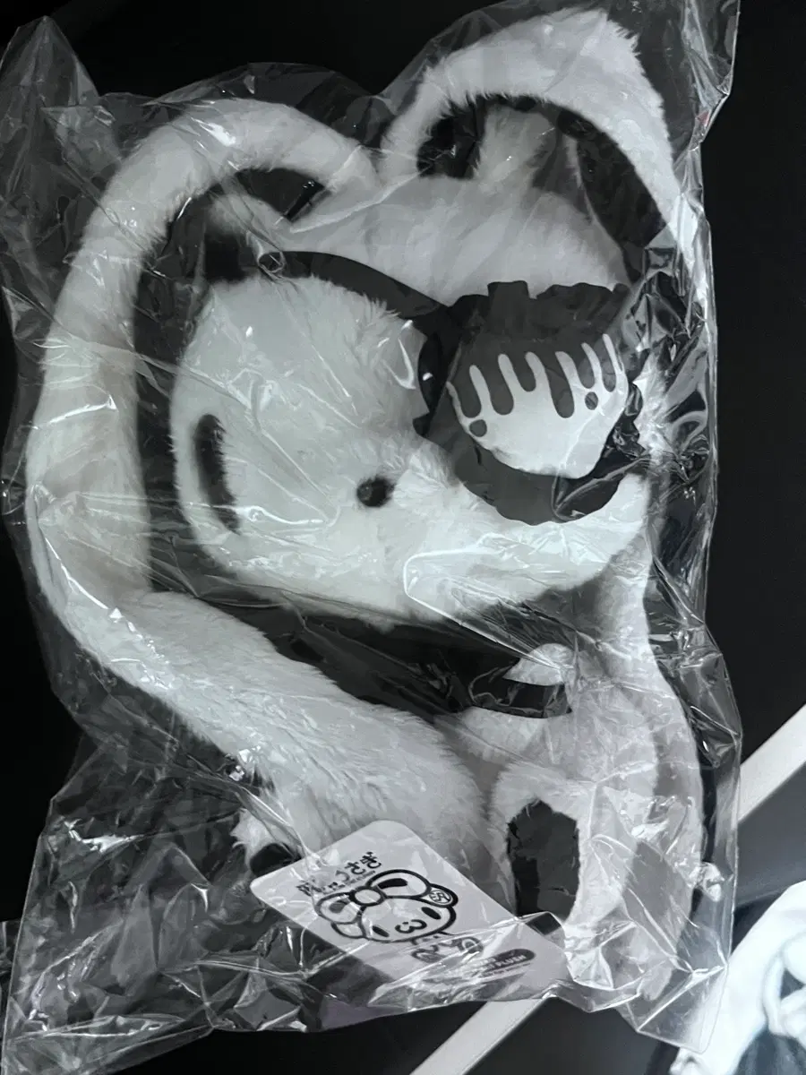 범용토끼 아이패치 글루미베어 인형 화이트 고스펑크