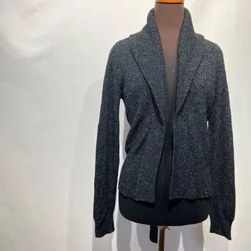 DKNY 다나카란 뉴욕 실크 혼방 숄카라 니트 가디건