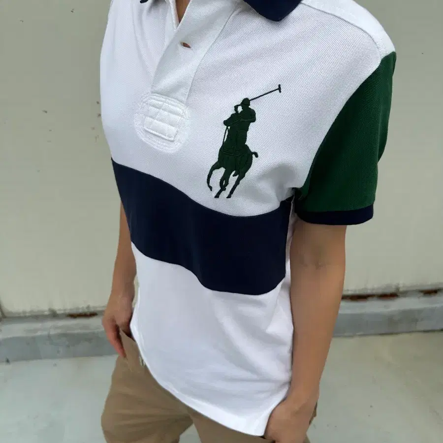 Polo Ralph Lauren 폴로 빅포니 컬러블록 pk 반팔 티셔츠