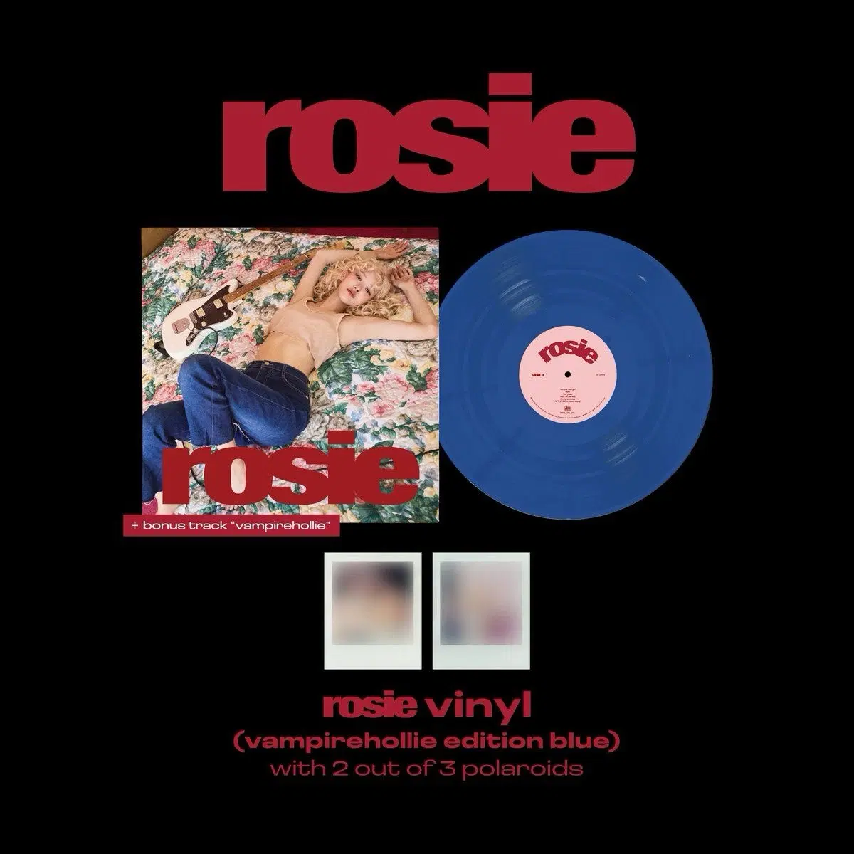 로제 rosie LP (vampirehollie edition blue ) 개봉반