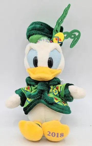 도쿄디즈니씨 인형 배지 Disney's EASTER 2018 도날드(그린)/Fasionable Easter 35주년