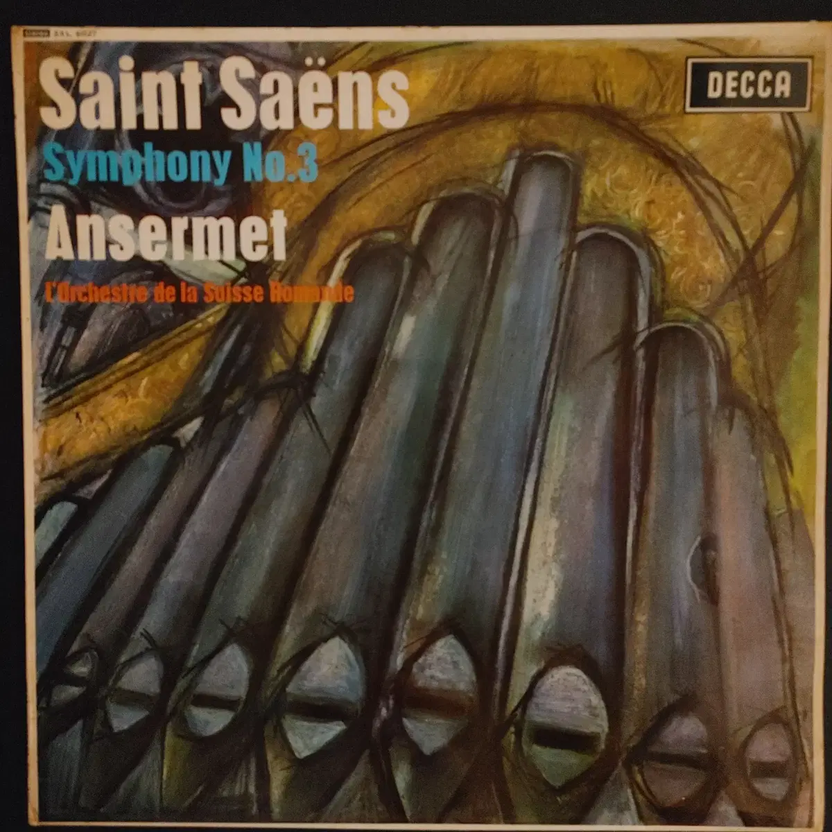 ORIGINAL DECCA LP - ANSERMET/SAINT SAENS SYMPHONY