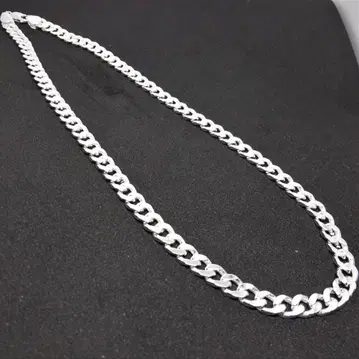 [ 새상품/무료배송 ] 키헤이 4면 컷 목걸이 50cm 폭 6.5mm 실버 925