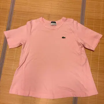 LACOSTE 반팔 T셔츠 핑크 38 사이즈