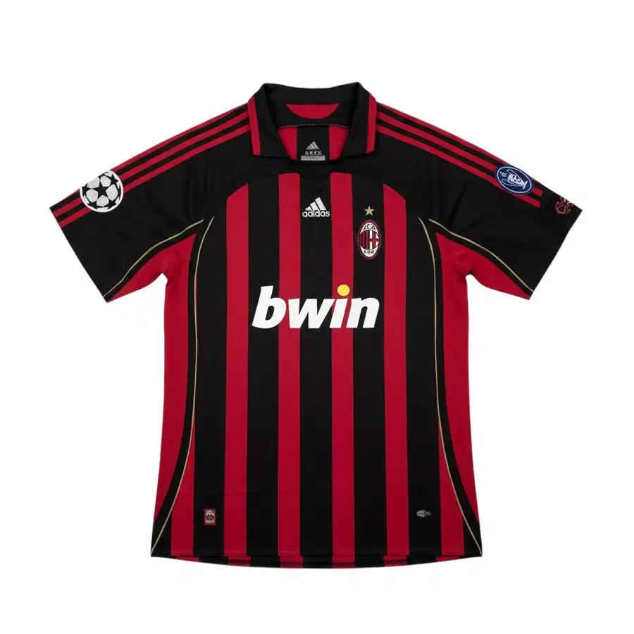 (2XL) 아디다스 2006-2007 AC 밀란 홈 챔스 져지