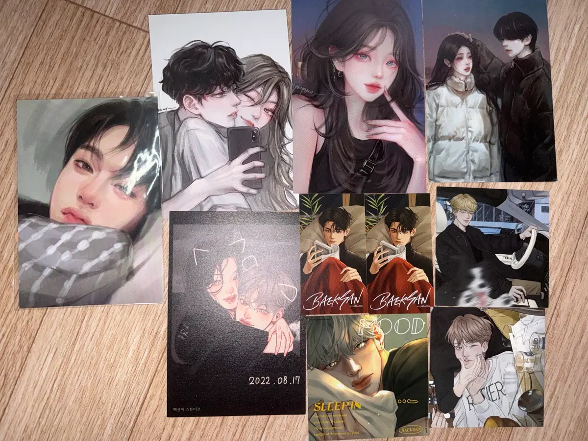 현피치님, 씰님, 백산님 엽서&스티커세트 일괄 판매