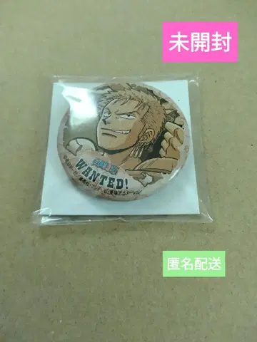ONE PIECE 캔뱃지 로로노아 조로 WANTED 원피스 조로