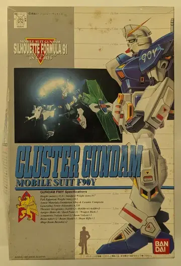 BANDAI 1/100 기동전사 건담 SILHOUETTE FORMULA91 F90Y 클러스터 건담/우편 5자리/ST(4 ) 7