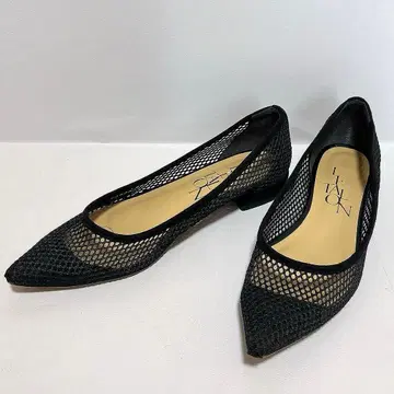 루탈론 포인트 넷 플랫 블랙 펌프스 22.5