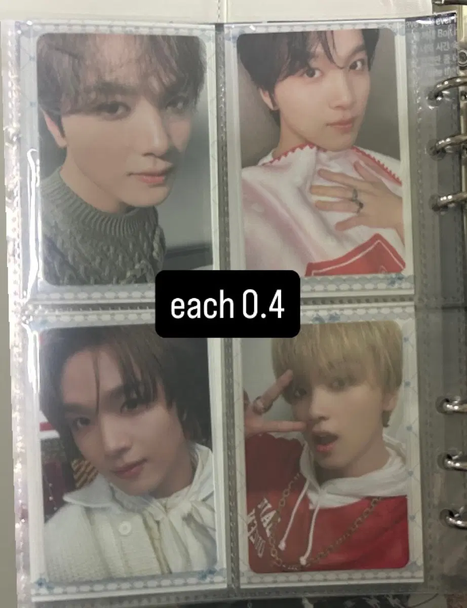 NCT 포카 모든 포카 시세 천원으로 내립니다(1000원 이하는 원래 가격으로 팝니다)