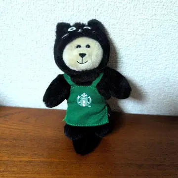 Starbucks 베어리스타 검은 고양이 키링