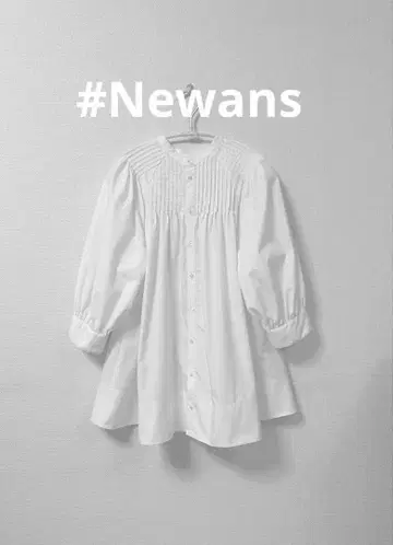 #Newans 해시뉴앙스 핀턱 블라우스