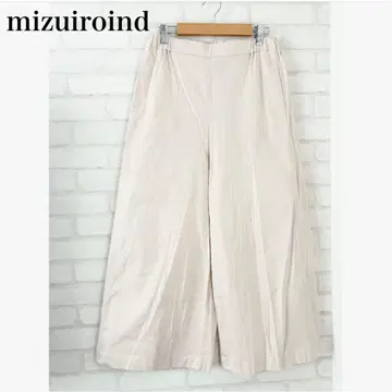 mizuiroind 미즈이로 인드 와이드 팬츠 허리밴딩 코튼