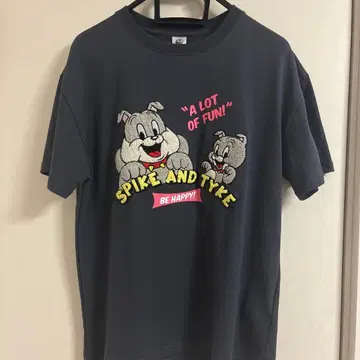 Spike and Tyke 자수 T셔츠