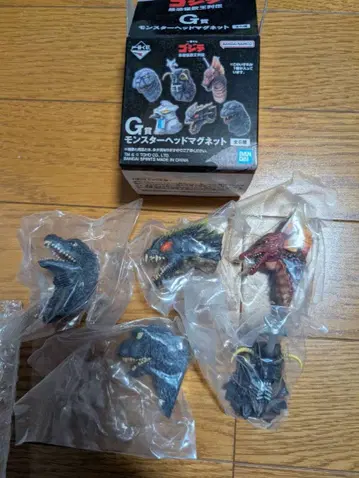 제일복권 고질라 최강 괴수왕 열전 G상 몬스터 헤드 마그넷 5종