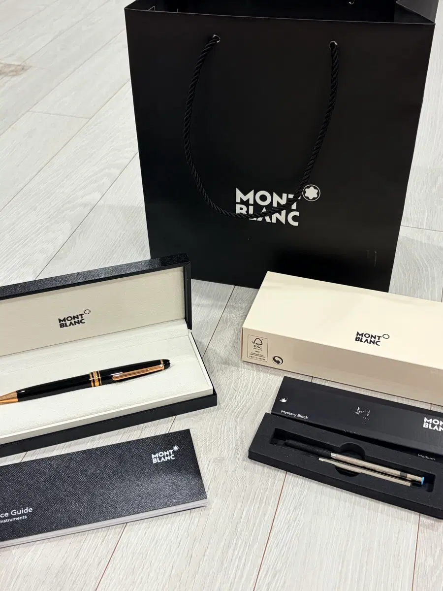 몽블랑 마이스터스튁 골드 코팅 클래식 수성펜