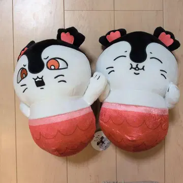 영화 치이카와 (먼작귀) 인어섬의 비밀 세이렌 BIG 봉제 인형 전 2종 세트