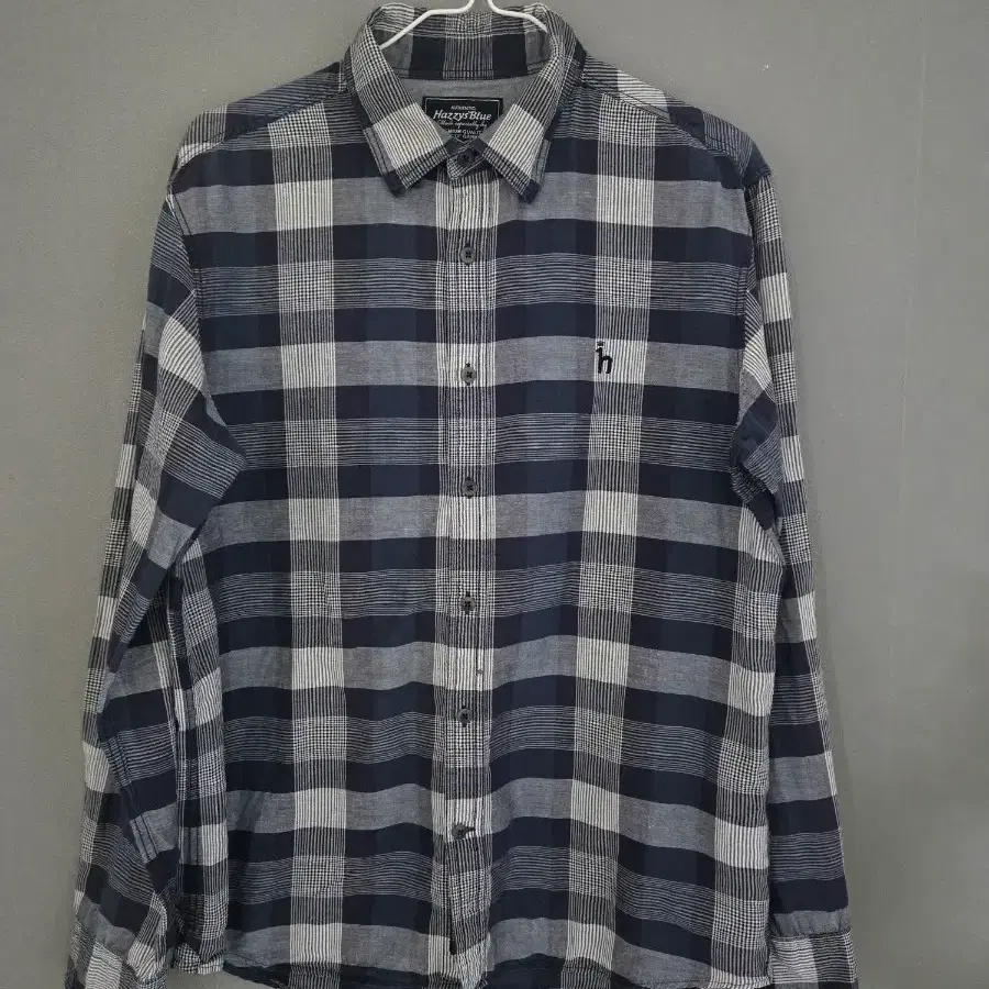 Hazzys Blue 체크 남방 100