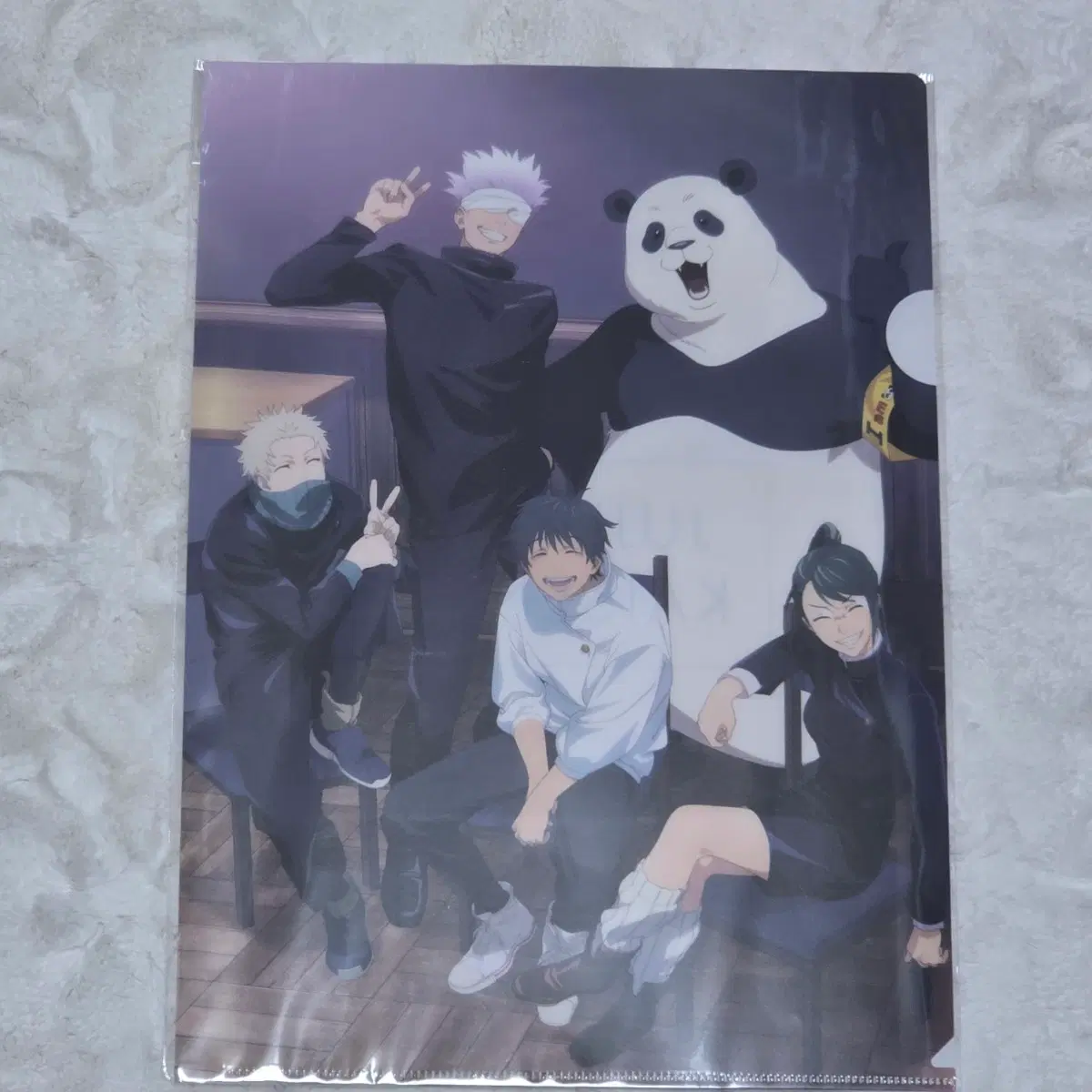 주술회전 극장판0 Class Photo 고죠 사토루 옷코츠 유타 이누마키 토게 젠인 마키 판다 클리어파일 굿즈