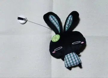 LOVE 토끼 블랙 릴 포함 소품함 봉제 인형 미사용 자택 보관