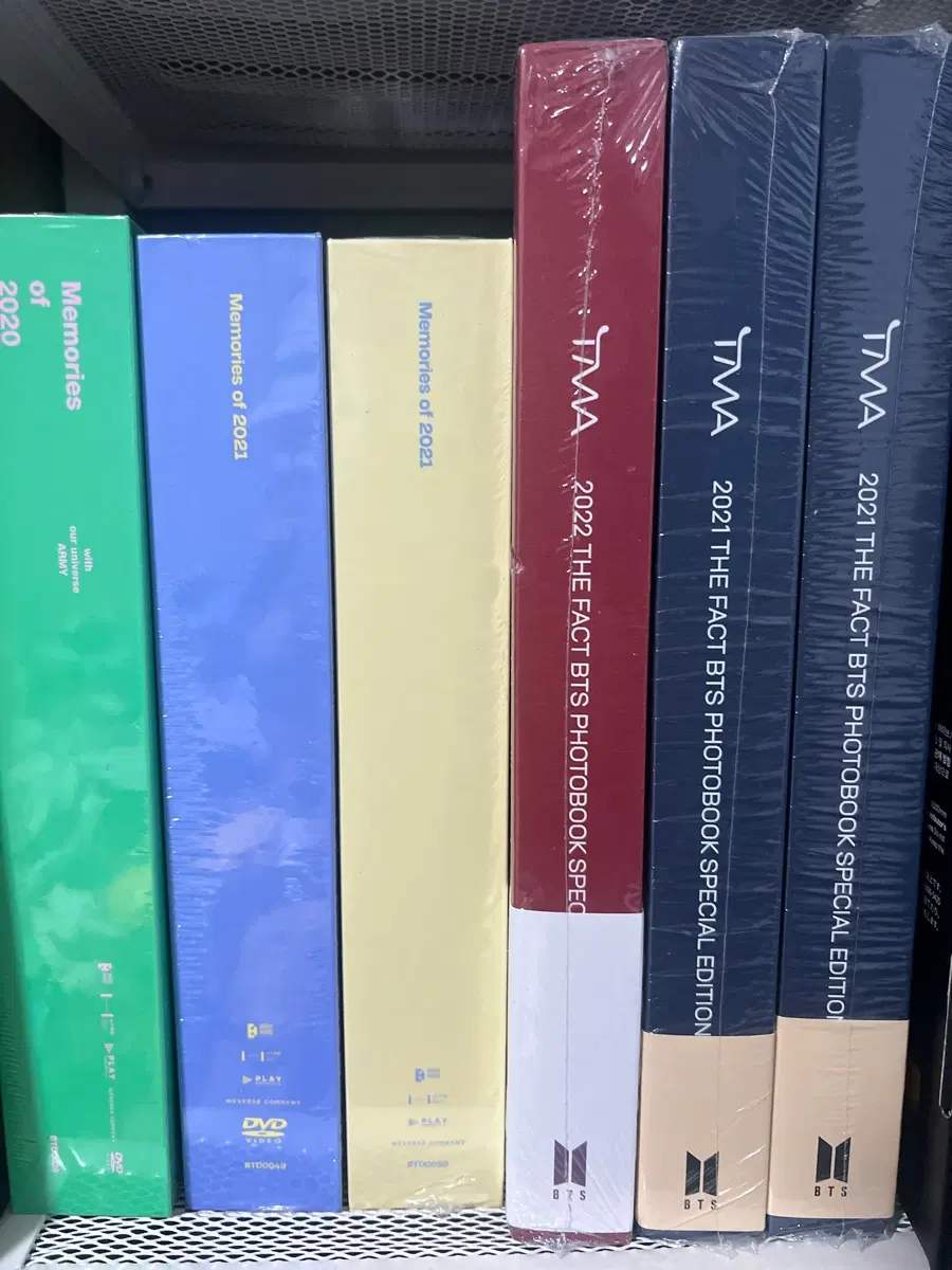 방탄 bts 메모리즈 3종+ 일본 더팩트+더펙스 에디션2 총 6개 일괄