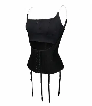 theredthread pointed garter corset 블랙