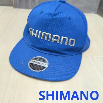 새상품급 시마노 SHIMANO 플랫 브림 캡 블루 프리