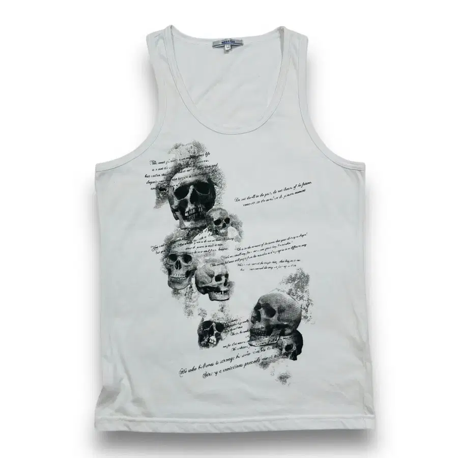RODDLE Punk Skull Lettering Sleeveless