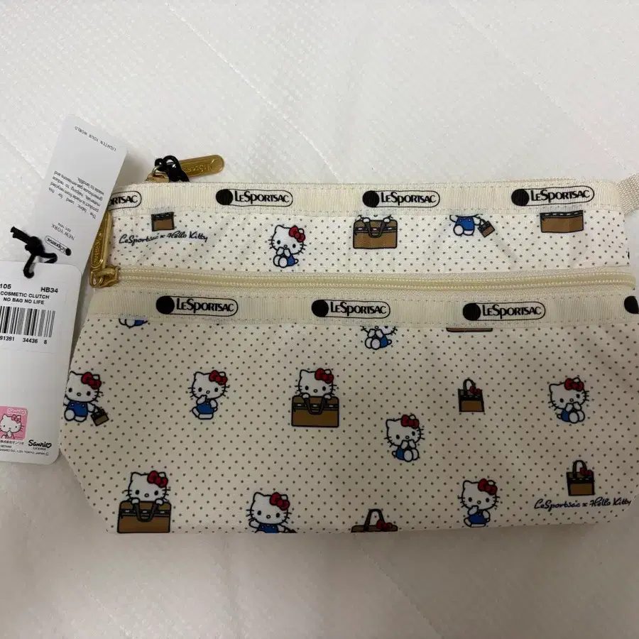 레드포삭x키티 콜라보 정품 파우치 (새상품)