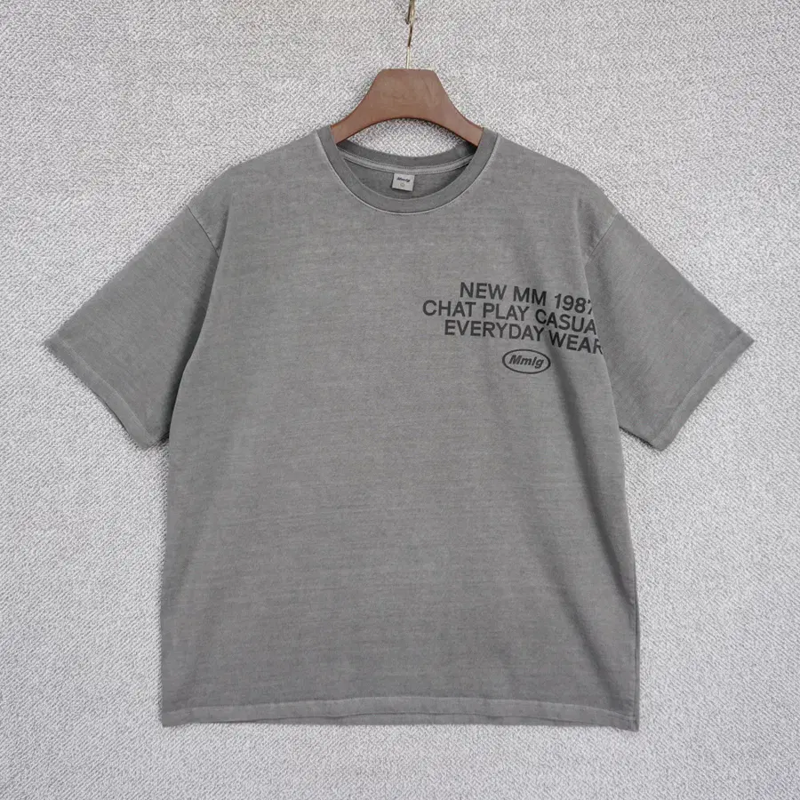 MMLG 25SS 가먼트다잉 레귤러핏 반팔 티셔츠 L