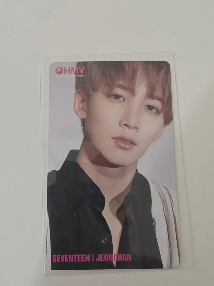 세븐틴 포토카드 정한 고맙다 HMV