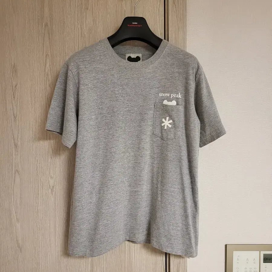 일본 재팬 스노우피크 x 베어브릭 콜라보 반팔 티셔츠 m 95