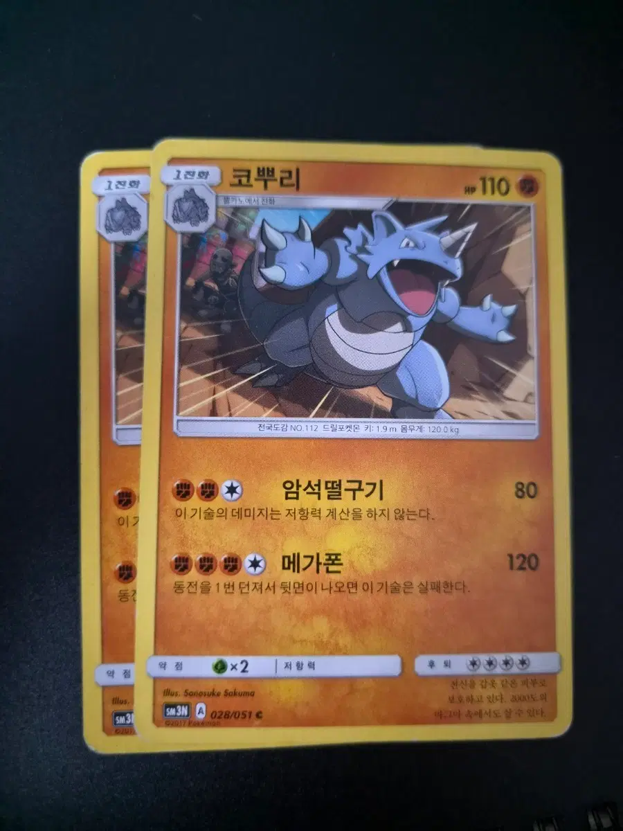 코뿌리 포켓몬 카드