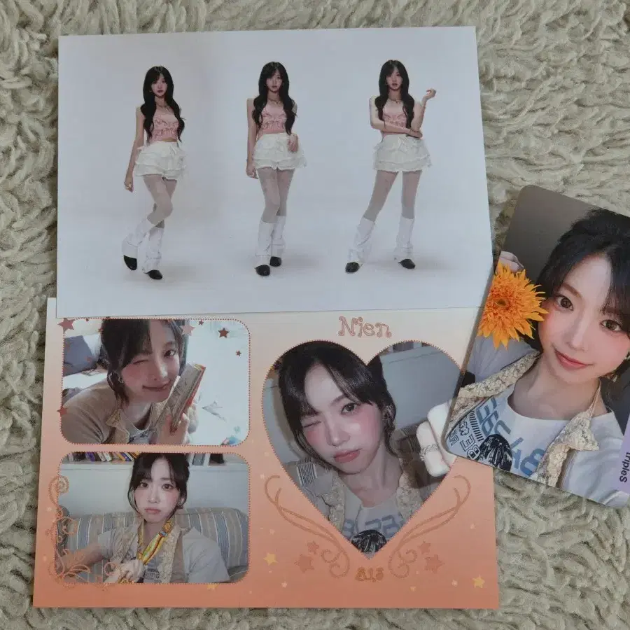 트리플에스 니엔 앨범 러브앤팝 오브젝트 옵젝 앨옵 포토카드 포카 미스캔 일괄 폴라 cc302