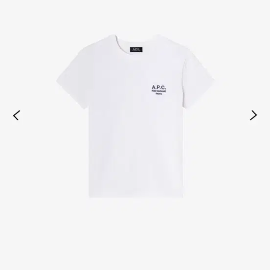 A.P.C. 콤팩트 루 마담 반팔 티셔츠 화이트 (아페쎄 반팔)