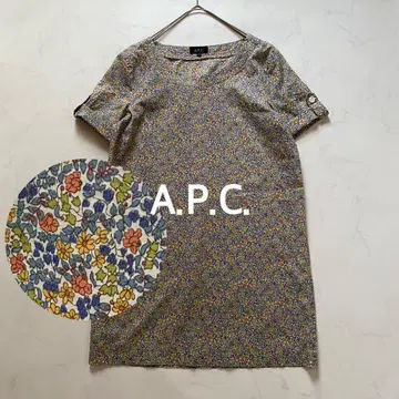 A.P.C. 아 페 세 리버티 패턴 튜닉 원피스 반팔