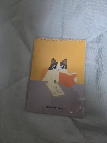 리딩펫 고양이 일러스트 스프링 노트 문구