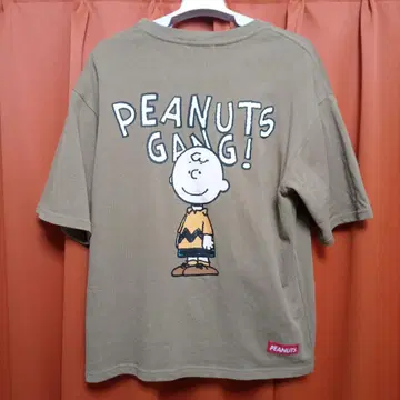 [컨디션 최상] PEANUTS 찰리 브라운 T셔츠 베이지