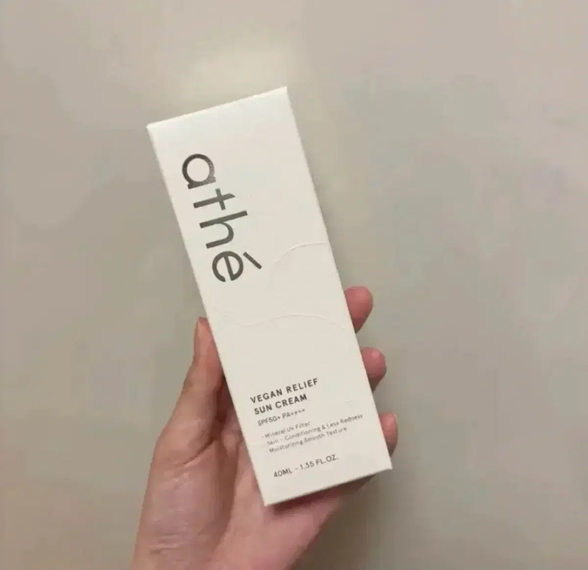 아떼 비건 릴리프 무기자차 선크림 40ml 새상품