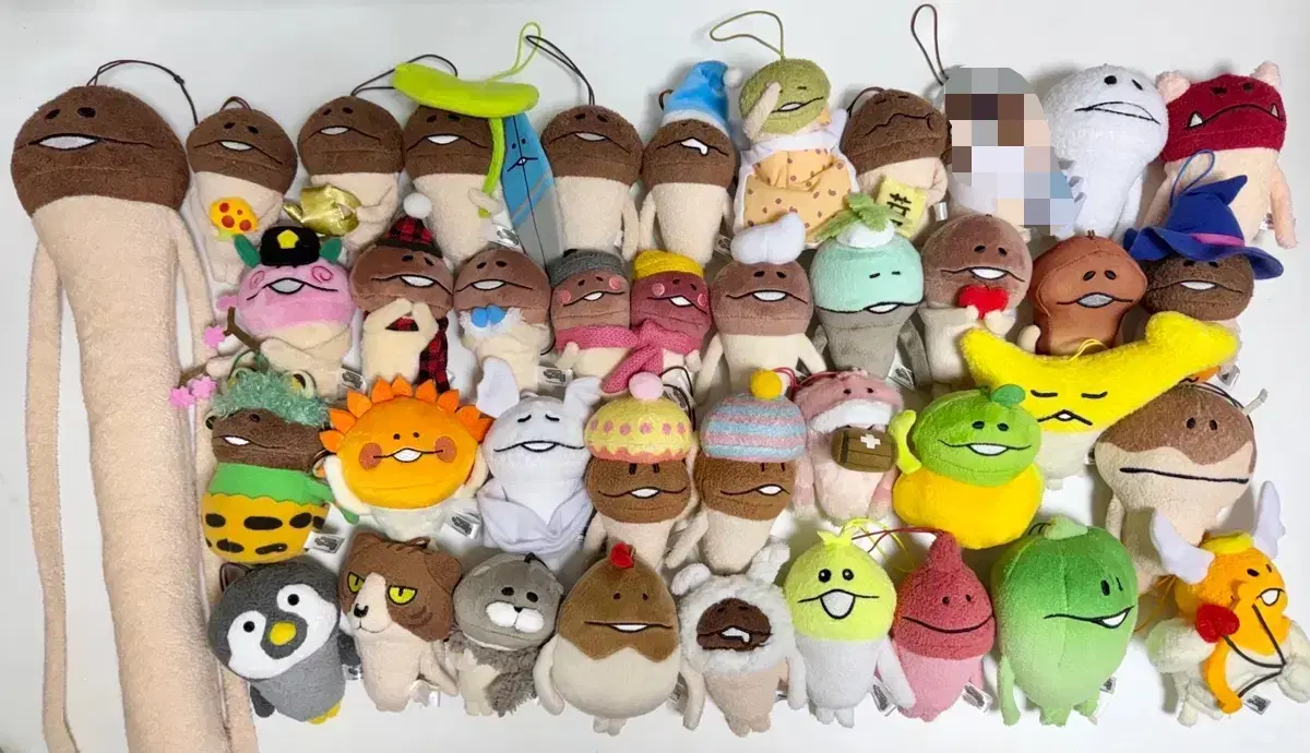 고전 나메코 마스코트 스트랩 인형 36개 일괄