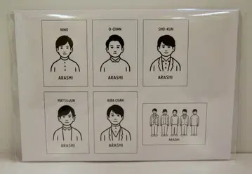 아라시 19년 아라시를 여행하는 전시회 ARASHI EXHIBITION JOURNEY 엽서 세트 *Noritake 디자인