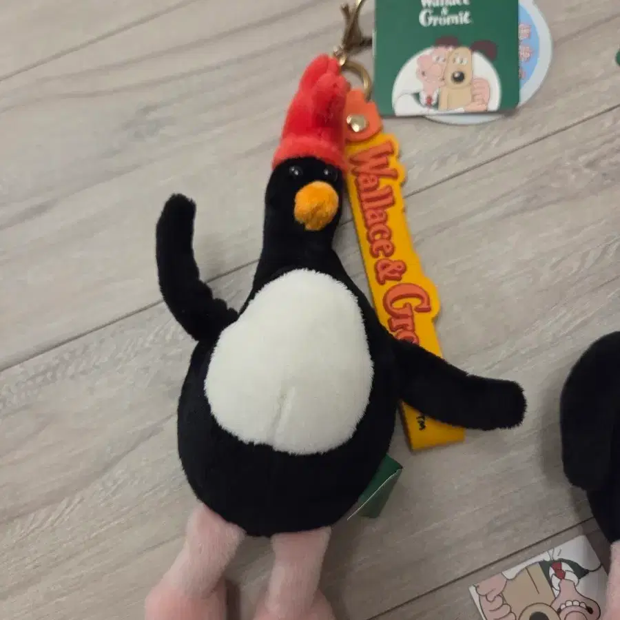 월레스와 그로밋 펭귄 인형 키링