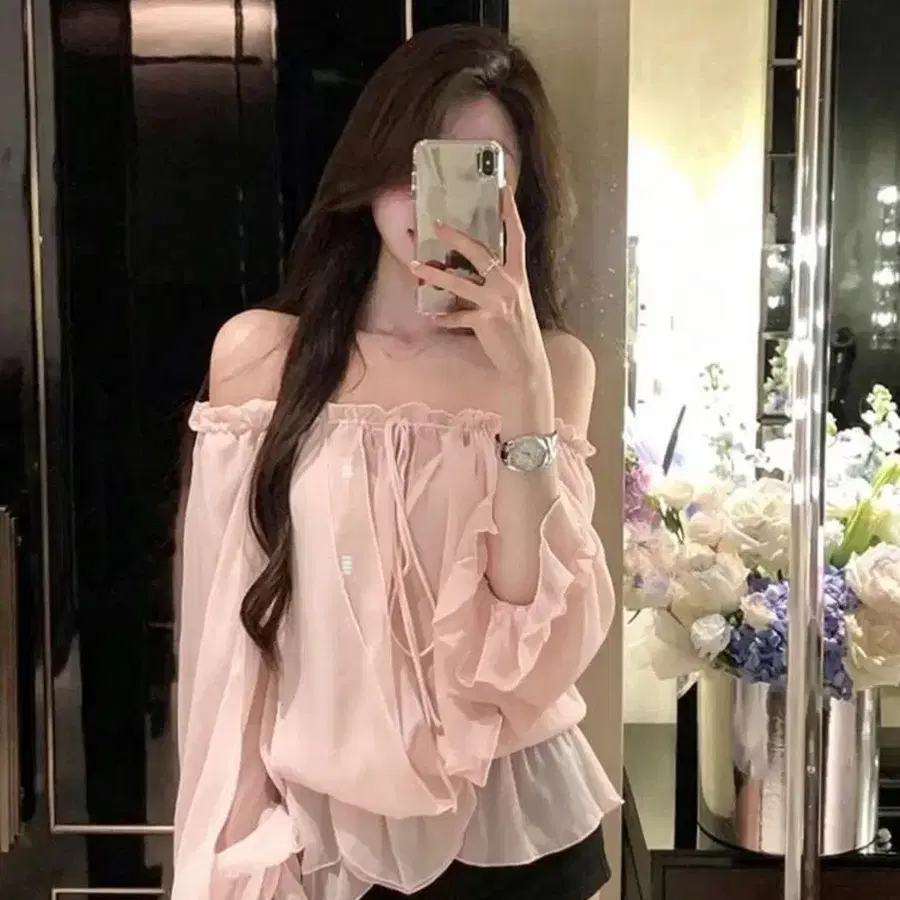 쉬인 블라우스 + 구두