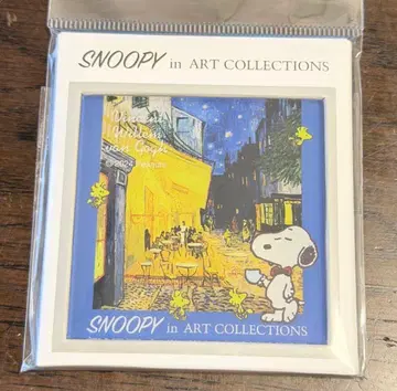 고흐전 스누피 아크릴 마그넷 [밤의 카페 테라스] SNOOPY