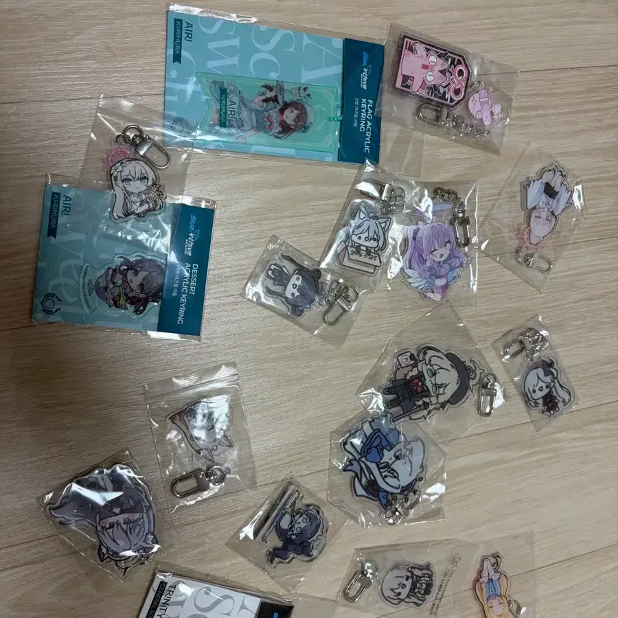 블루아카이브 아크릴 키링 다수 묶음