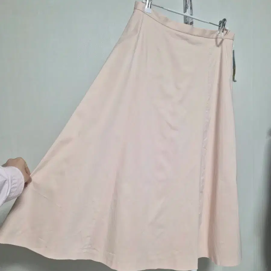 [새상품] 플레어 스커트 치마 연핑크